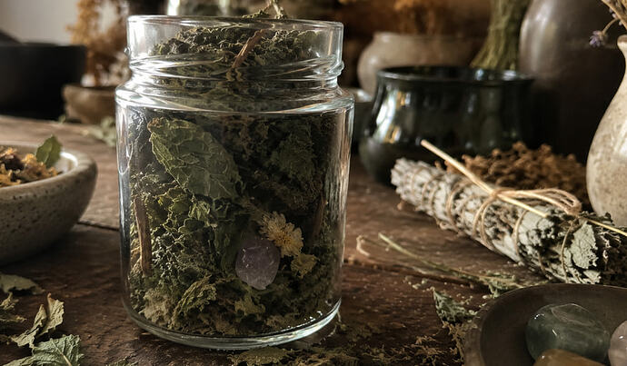 wiccan nettle spell jar
