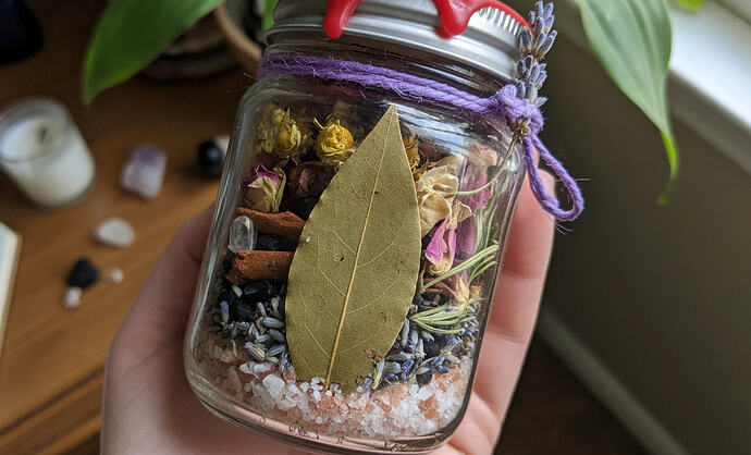 bay leaf spell jar