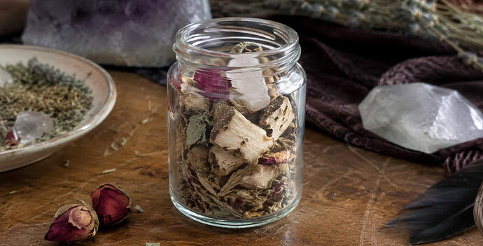 Orris Root wiccan spell jar