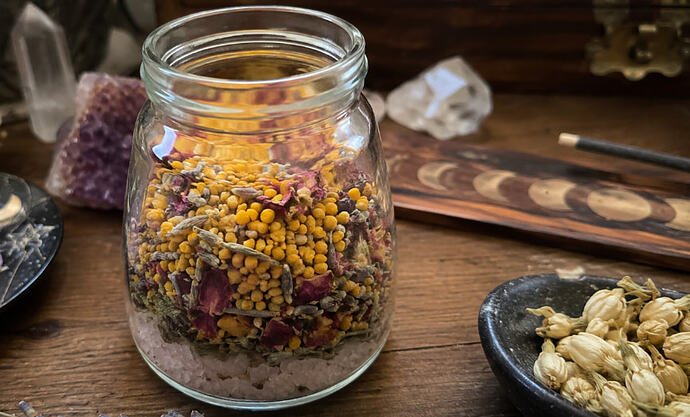bee pollen spell jar