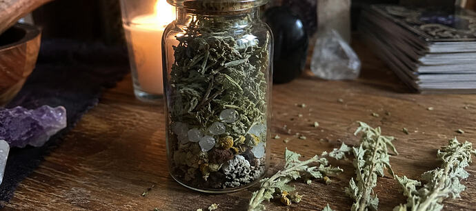 wormwood wiccan spell jar