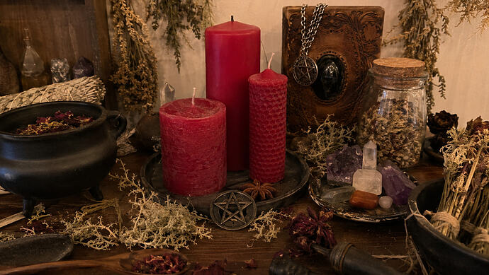 red candle wiccan spell
