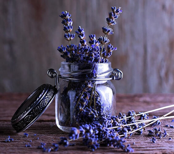 Lavender spell jar