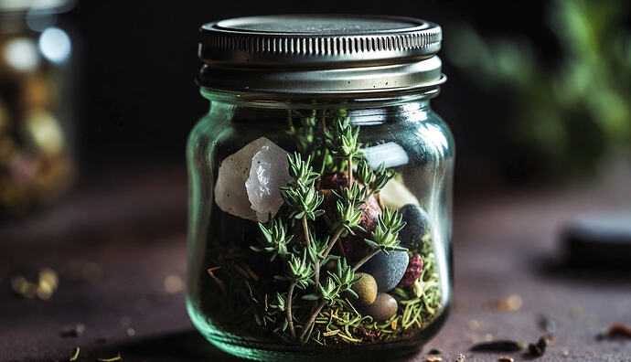 Thyme wiccan spell jar