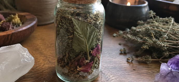 Patchouli wiccan spell jar