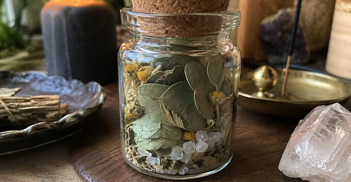 Eucalyptus wiccan spell jar