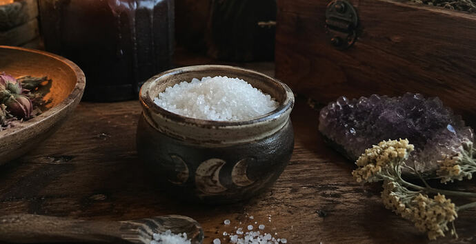 wiccan salt magick properties
