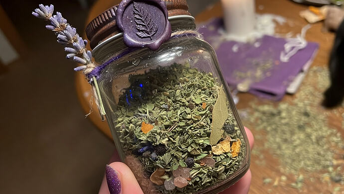 Oregano spell jar