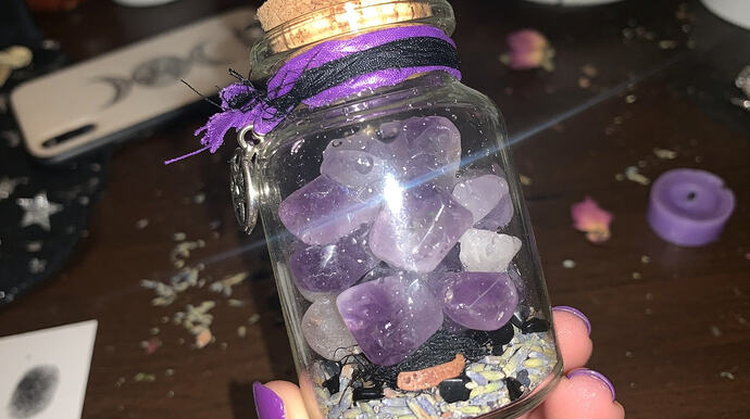 Amethyst spell jar
